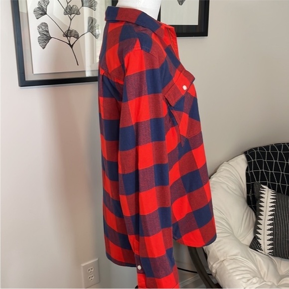 J. Crew Factory Outlet buffalo check flannel shirt - Picture 5 of 8